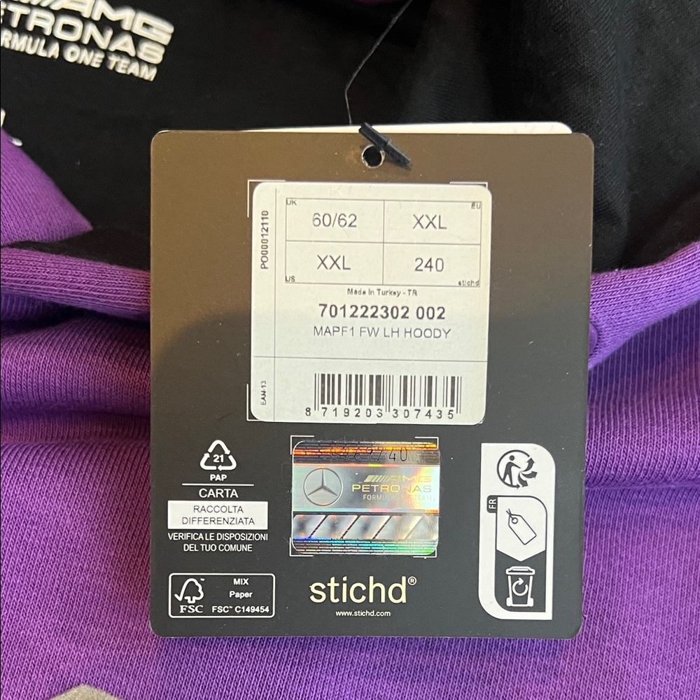 Mercedes Petronas Lewis Hamilton Sweatshirt NWT - Picture 2 of 8